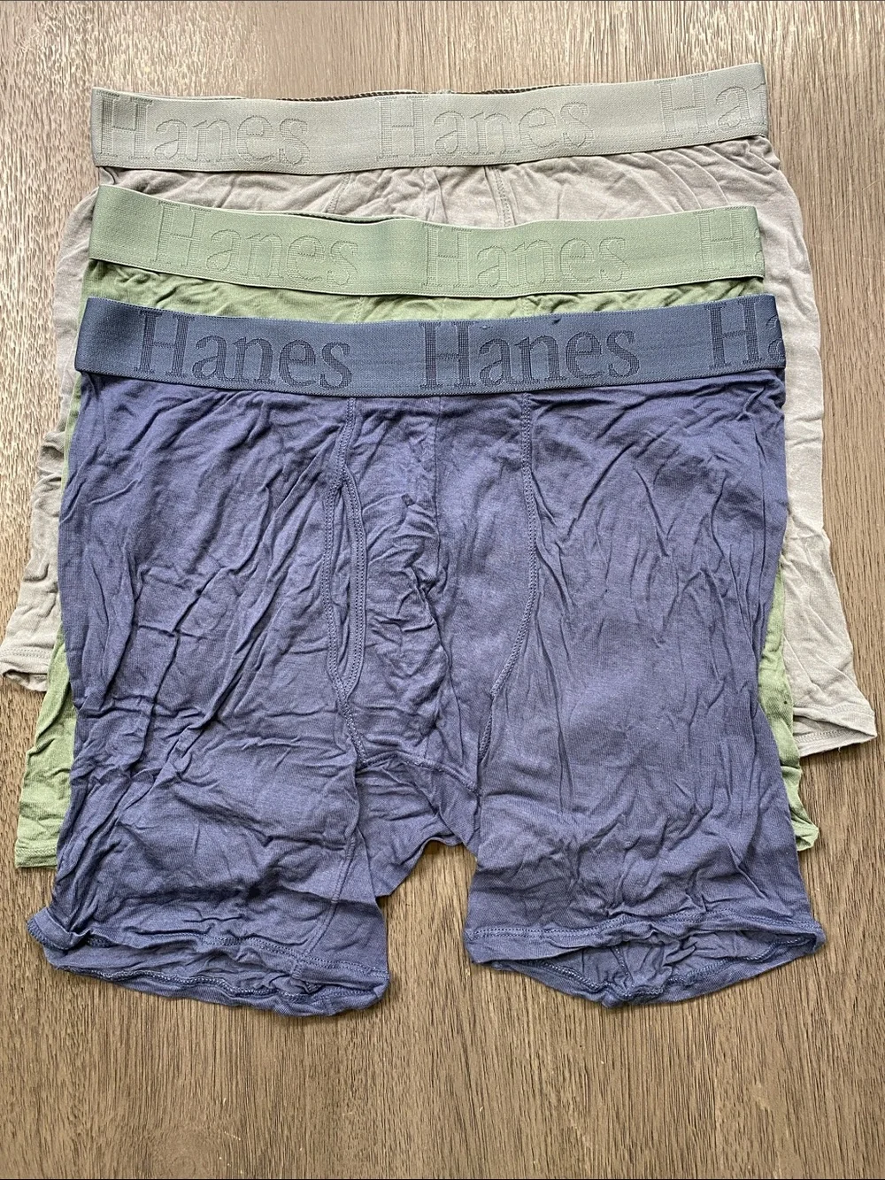 3 Hanes Boxer Briefs